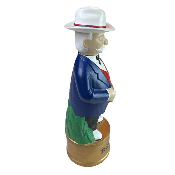 Bourbon Decanter Man Cowboy Gentleman Ceramic 12" Tall Vintage Colonel Cigar - Picture 3 of 8